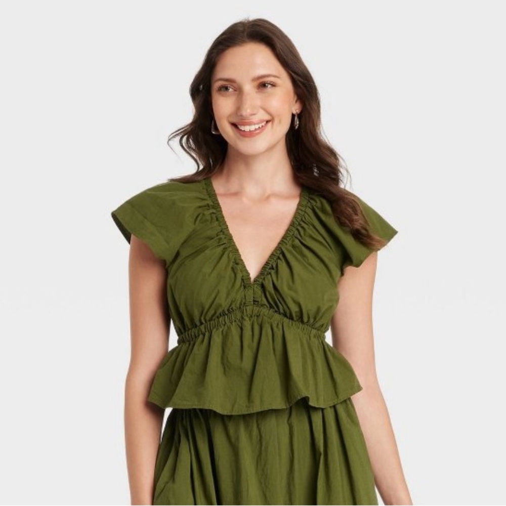 Women's Flutter Short Sleeve Blouse